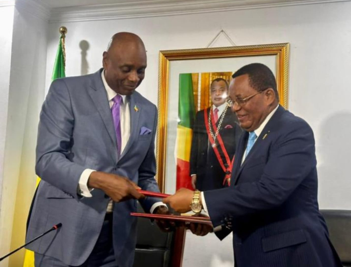 Minister Jean-Claude Gakosso and Minister Constant Serge Bounda
